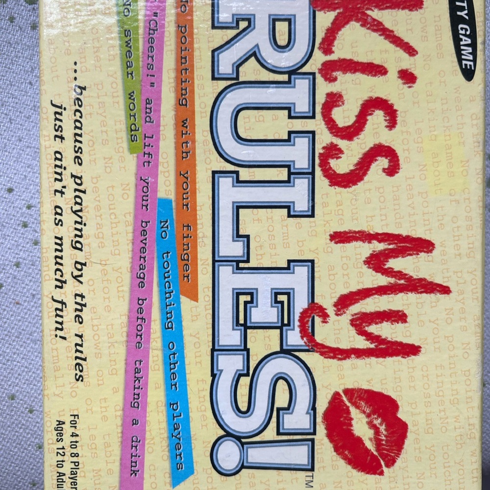 Kiss My Rules Party Game Item 300